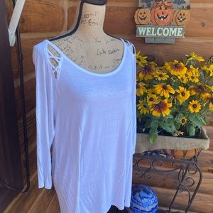 SQ Relaxed XL white shirt